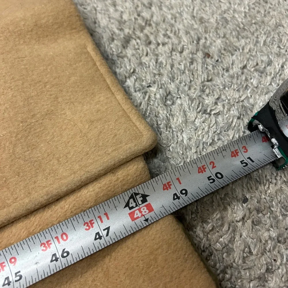 Brooks Brothers Overcoat 40R Tan Camel Hair Double Breasted Polo Coat Vintage - Picture 4 of 16